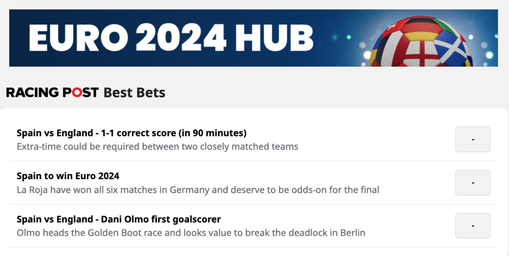Betfred Euro 2024 Hub